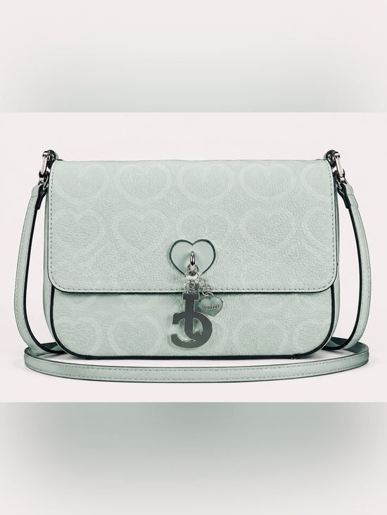 Juicy Couture Handbags - Juicy Couture Mint Green Heart Charm Crossbody Shoulder Bag NWT